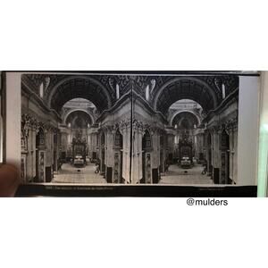 Vintage Stereoview Glass Plate Stereographic Photographic Plate Saint Pierre